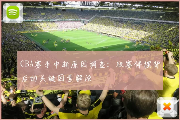 CBA赛季中断原因调查:联赛停摆背后的关键因素解读